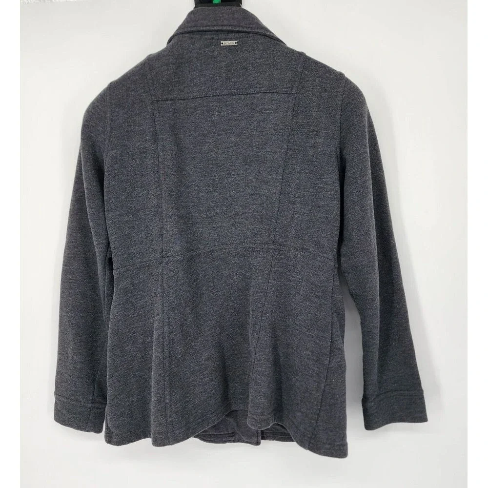 Prana Coat Jacket Women's Size Small Gray‎ Button Up with Pockets